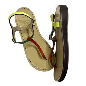 Trenza Yam Sandals in Rasta